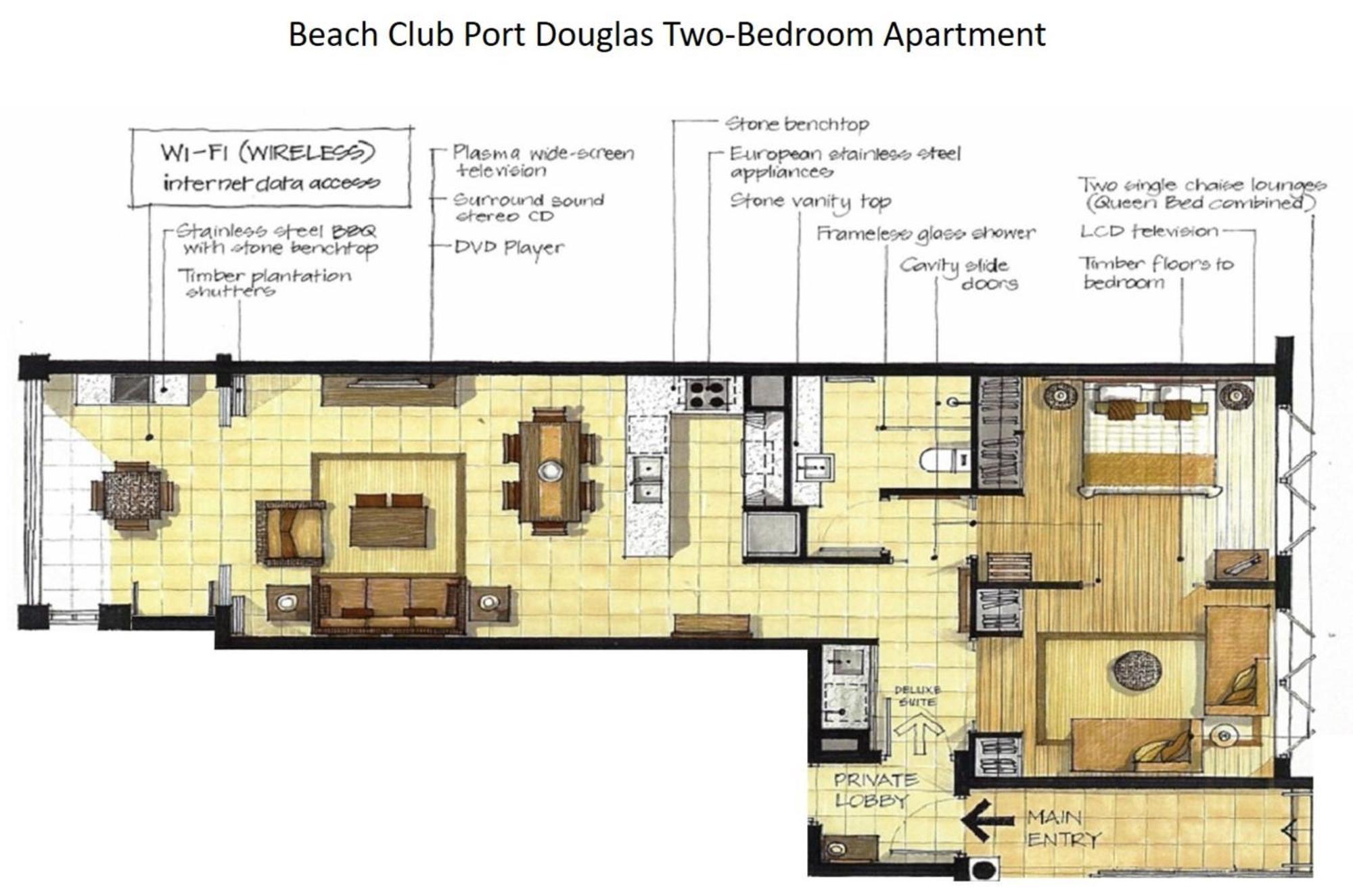 Beach Club Port Douglas Luxury Apartments Chambre photo